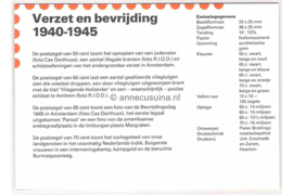 Nederland NVPH M29 (PZM29) Postfris Postzegelmapje Verzet en Bevrijding 1985