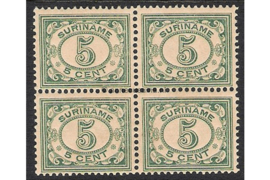 NVPH 78 Postfris (5 cent) (Blokje van vier) Cijfer 1913-1931