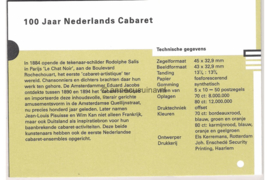 Nederland NVPH M143 (PZM143) Postfris Postzegelmapje 100 jaar Cabaret in Nederland 1995
