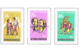 Indonesië Zonnebloem 725-727 Postfris Ter gelegenheid van het programma voor gezinsplanning (1e serie) 1972