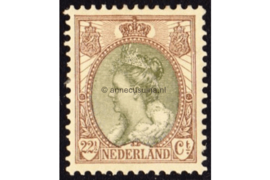 Nederland NVPH 70 Ongebruikt (22 1/2 cent) Koningin Wilhelmina (bontkraag) 1899-1921