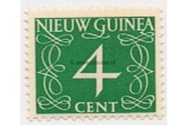 Nederlands Nieuw Guinea NVPH 5 Postfris (4 cent) Cijfer van Krimpen 1950