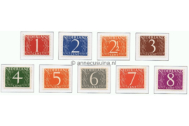 Nederland NVPH 460-468 Postfris Cijfer (Van Krimpen) 1946-1957