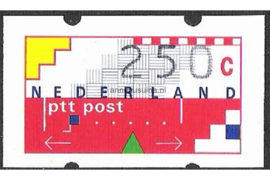 SPECIALITEIT! Nederland NVPH AU23 Postfris MET RUGNUMMER 1105 (250 cent) Automaatstroken, Voordrukzegel voor Klüssendorf-automaat 1996