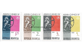 Indonesië Zonnebloem 332-335 Postfris De 4de Aziatische Spelen te Jakarta (1e deel) 1962
