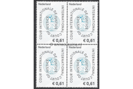 Nederland NVPH D60 Postfris (61 eurocent) (Blokje van vier) COUR INTERNATIONALE DE JUSTICE 2004