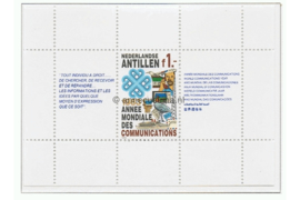 Nederlandse Antillen NVPH 742 Postfris Blok Int. jaar van de communicatie 1983