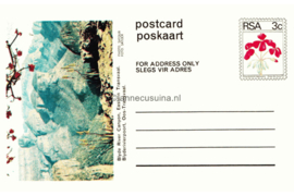 Zuid-Afrika Onbeschreven Poskaart / Postcard Blyderivierpoort, Oos-Transvaal / Blyde River Canyon, Eastern Transvaal in plastic beschermhoesje