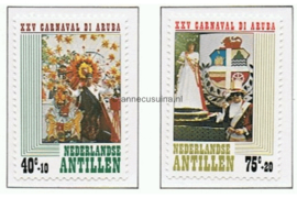 Nederlandse Antillen NVPH 616-617 Gestempeld 25 jaar Stichting Arubaanse Carnaval 1979