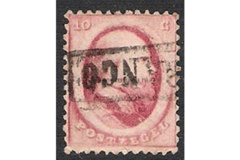 Nederland NVPH 5  Gestempeld FOTOLEVERING (10 cent) 2e emissie Koning Willem III 1864