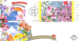 Nederland NVPH E550 Onbeschreven 1e Dag-enveloppe Bloemetjes cadeau op 2 enveloppen 2007