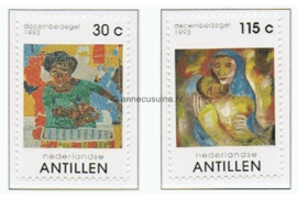 Nederlandse Antillen NVPH 1046-1047 Postfris Decemberzegels 1993