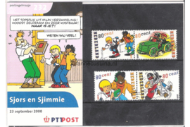 Nederland NVPH M232 (PZM232) Postfris Postzegelmapje Strippostzegel (Sjors & Sjimmie) 2000