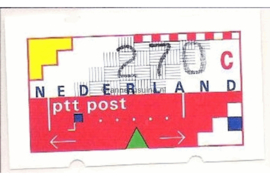 SPECIALITEIT! Nederland NVPH AU24 Postfris MET RUGNUMMER 0170 (270 cent) Automaatstroken, Voordrukzegel voor Klüssendorf-automaat 1996