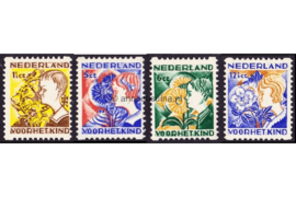 Nederland NVPH R94-R97 Ongebruikt Tweezijdige hoekroltanding Kinderzegels 1932
