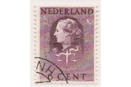 Nederland NVPH D33 Gestempeld (6 cent) COUR INTERNATIONALE DE JUSTICE 1951-1958