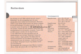 Nederland NVPH M74 (PZM74) Postfris Postzegelmapje Rotterdam 1990