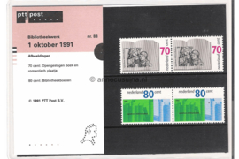 Nederland NVPH M88 (PZM88) Postfris Postzegelmapje Bibliotheekwerk 1991
