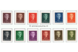 Nederlandse Antillen NVPH 218-229 Ongebruikt Koningin Juliana En Face 1950
