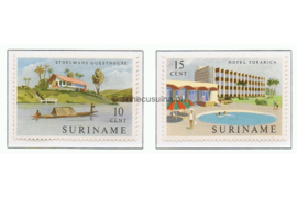 Suriname NVPH 386-387 Postfris Nieuwe hotels 1962