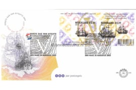 Nederland NVPH E472 Onbeschreven 1e Dag-enveloppe Blok 150 jaar postzegels in Nederland 2002
