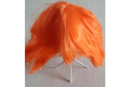Oranje Pruik Kort haar (Bobline)