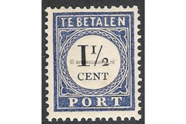 Nederland NVPH P15 Postfris (1 1/2 cent) Cijfer en waarde zwart 1894-1910