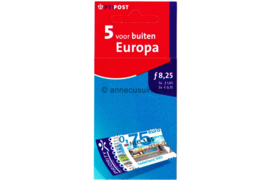 Nederland NVPH PB70 Gestempeld Postzegelboekje Vijf voor buiten Europa (1993), zelfklevend 2001