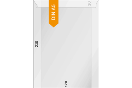 Lindner Pergamijn enveloppe 170 x 230 mm + 20 mm klep (Lindner 716) Per Stuk