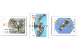 Nederland NVPH 1649-1651 Postfris Natuur en milieu, roofvogels 1995