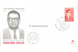 Nederlandse Antillen (Palmboom) NVPH E72 (E72P) Onbeschreven 10de sterfdag Juan Enrique Irausquin 1972