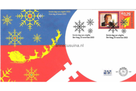 Nederland NVPH E492 Onbeschreven 1e Dag-enveloppe Decemberzegel-verrassingszegel 2003