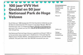 Nederland NVPH M27 (PZM27) Postfris Postzegelmapje Toerisme 1985