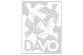DAVO Titelvel/blad Luxembourg in Zwart/Wit (Per Stuk)