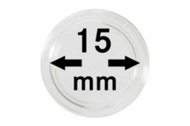 Hagelnieuw & Afgeprijsd! Lindner Muntcapsules 15 mm per 10 Stuks (Lindner 2250015P)