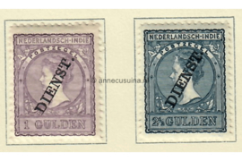 Nederlands-Indië NVPH D26-D27 Ongebruikt Frankeerzegels der uitgiften 1883-1909, overdrukt in zwart 1911