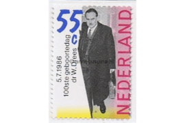 Nederland NVPH 1358 Postfris 100e geboortedag Dr. W. Drees 1986