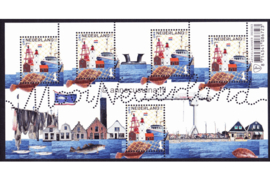 Nederland NVPH 3388 Postfris Blok Mooi Nederland (73) Vissersplaatsen: Urk 2016