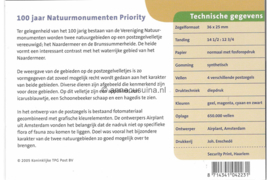 Nederland NVPH M312 (PZM312) Postfris Postzegelmapje 100 jaar Natuurmonumenten 2005