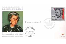 Nederlandse Antillen (Palmboom) NVPH E79 (E79P) Onbeschreven 25 jarig regeringsjubileum Koningin Juliana. Gezamenlijke uitgave met Nederland en Suriname 1973