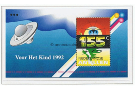 Nederlandse Antillen NVPH 1016 Postfris Blok met een waarde van 155 + 70 meerkleurig 1992