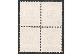 Bijzonderheid! NVPH 116/116/116a/116a Postfris FOTOLEVERING (12 1/2 cent op 40 cent) (Blokje van vier) Hulpuitgifte op portzegels, plaatselijk overdrukt in blauw 1926