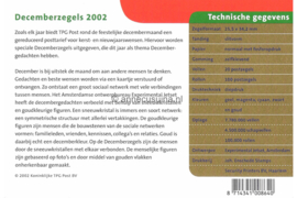 Nederland NVPH M271a+b (PZM271a+b) Postfris Postzegelmapje Decemberzegels 2002