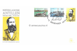 Nederlandse Antillen (Postdienst) NVPH E117 (E117PO) Onbeschreven 1e Dag-enveloppe 80e sterfdag Leonard B. Smith 1978