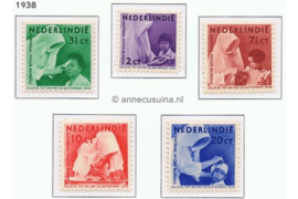 Nederlands Indië NVPH 241-245 Postfris Missie 1938