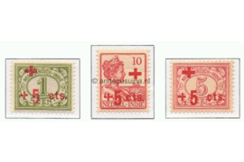 NVPH 135-137 Ongebruikt Rode Kruis Uitgifte 1915