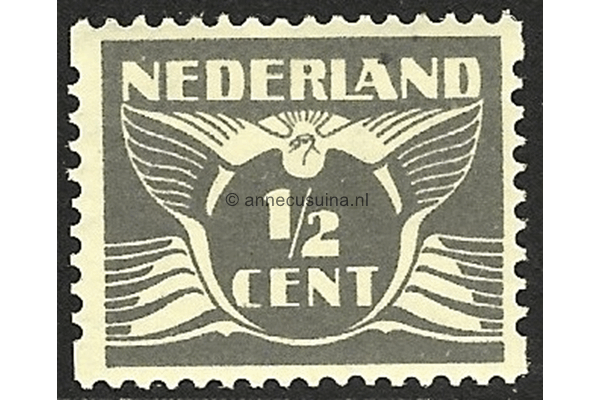 Nederland NVPH R57 Gestempeld (1/2 cent) Tweezijdige hoekroltanding Vliegende duif 1930