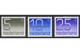 Nederland NVPH 1108b-1110b Postfris DOORGESTANST Zelfklevende zegels, Cijferserie (Crouwel-Zegels) 2001