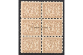 NVPH 82B Postfris (7 1/2 cent) (Blokje van zes) Cijfer 1913-1931