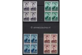 Suriname NVPH 280-283 Postfris in Blokje van vier Curie en Rontgen 1950